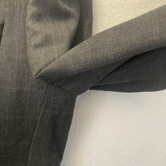 Victor International Loro Piana Zelander Wool Blazer Mens 46R Gray Blue Plaid - Picture 15 of 16